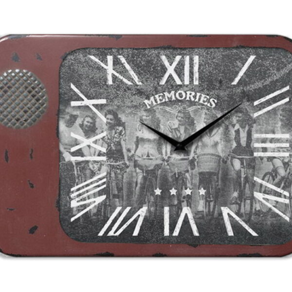 Μεταλλικό  Ρολόι "Memories" Vintage κόκκινο