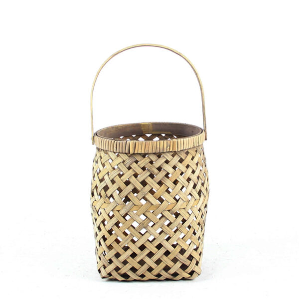 Φανάρι(με γυαλί) από Bamboo φυσικό χρ.