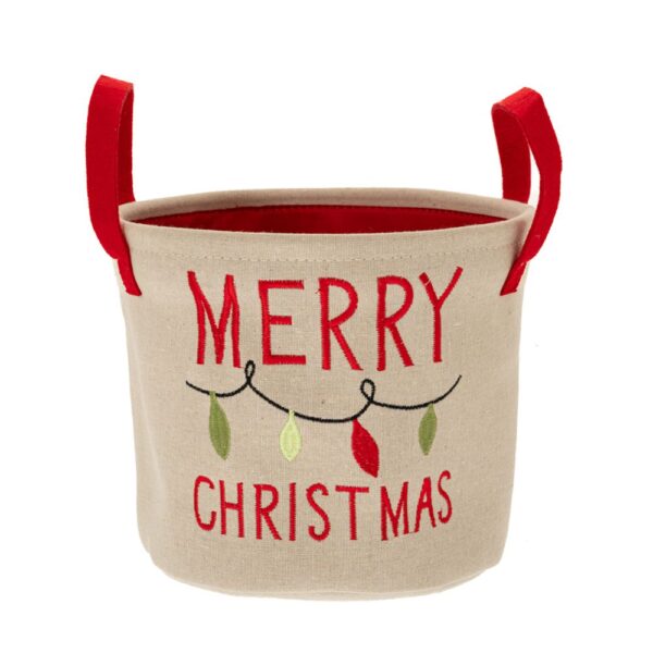 ΕΚΡΟΥ ΥΦΑΣΜΑΤΙΝΟ ΚΑΛΑΘΙ MERRY CHISTMAS