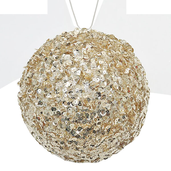 Sequin deco ball Champagne