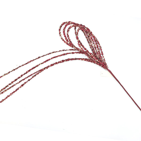 Beaded bow spray Burgundy