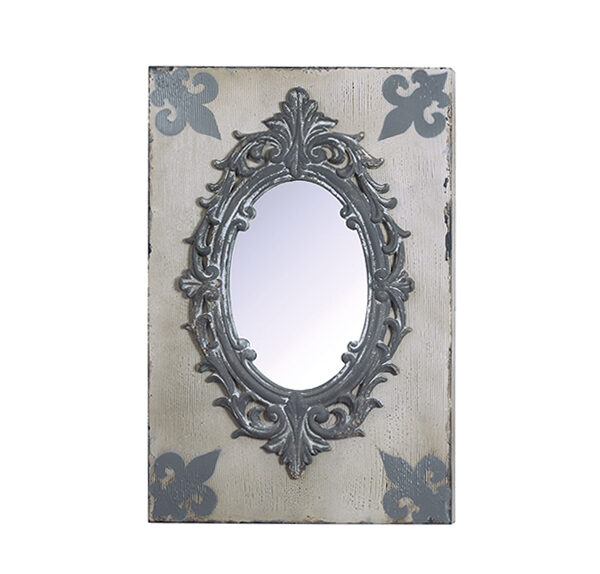 Vintage Καθρέπτης Τόιχου με Ξύλινο Ταμπλό