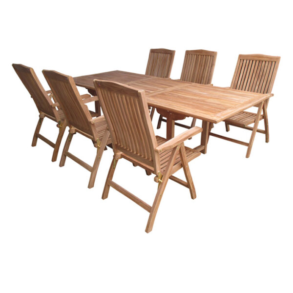 ΣΕΤ ΤΡΑΠΕΖΑΡΙΑ ΚΗΠΟΥ TEAK 5036 G + 5043 G