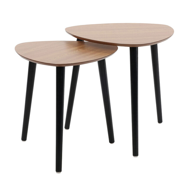 Τραπεζάκια σχ.βότσαλο από μελαμίνη & μεταλλική βάση