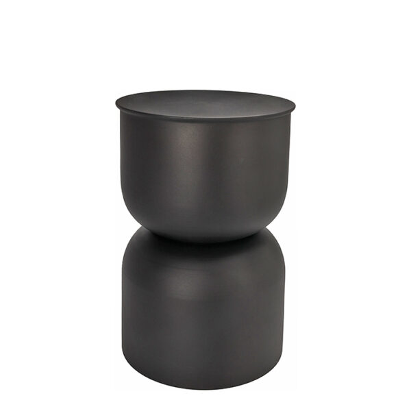 Side table "U" σε μαύρο χρώμα διαμ.31cmx46cm