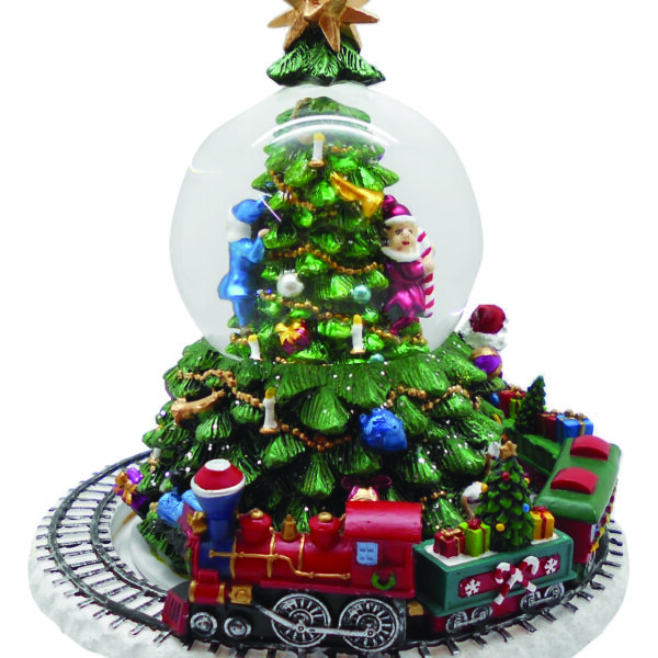 JK Home Décor - Christmas Tree Revolving Water Ball 8cm