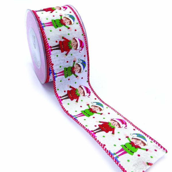 JΚ Home Décor - Κορδέλα Happy Elves 5.5cmX9m