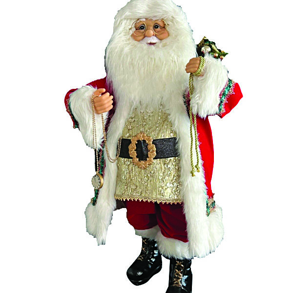 JK Home Décor - Santa Claus in Red & Gold 86x30cm