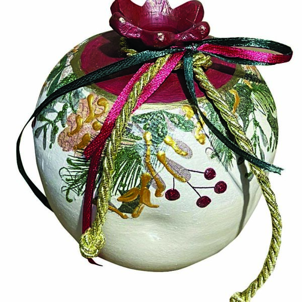 JK Home Décor - Pomegranate Ceramic Bordeaux 11cm